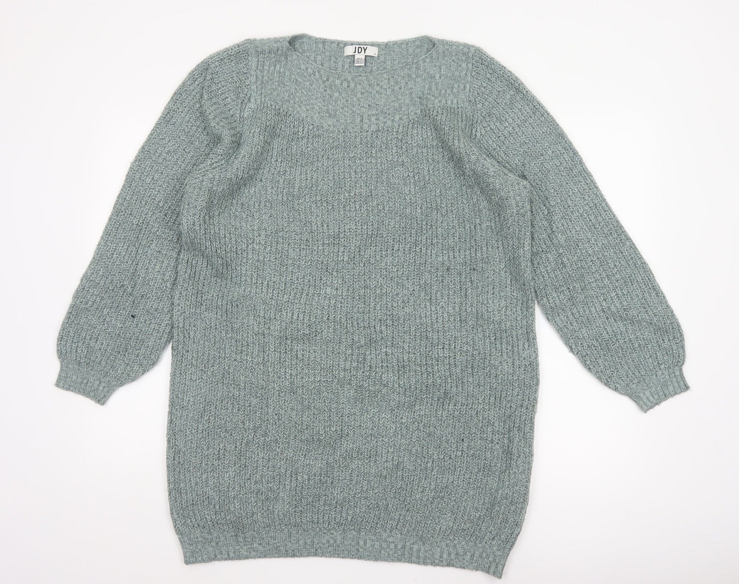 JDY Women Green M Oversized Chunky Knit Balloon Sleeve Pullover Jumper
