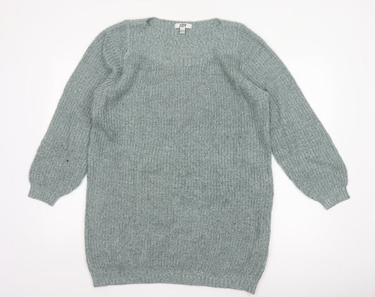 JDY Women Green M Oversized Chunky Knit Balloon Sleeve Pullover Jumper
