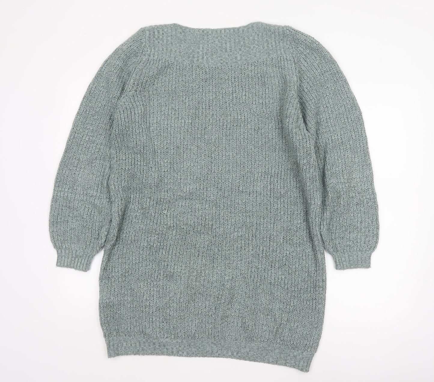 JDY Women Green M Oversized Chunky Knit Balloon Sleeve Pullover Jumper