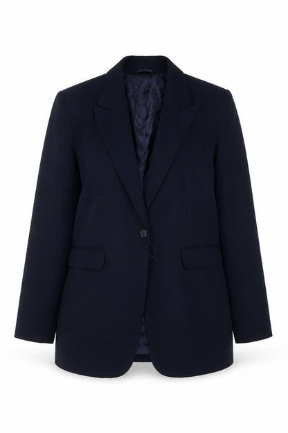 Marks & Spencer Women’s Blue UK 14 Classic One Button Lined Blazer