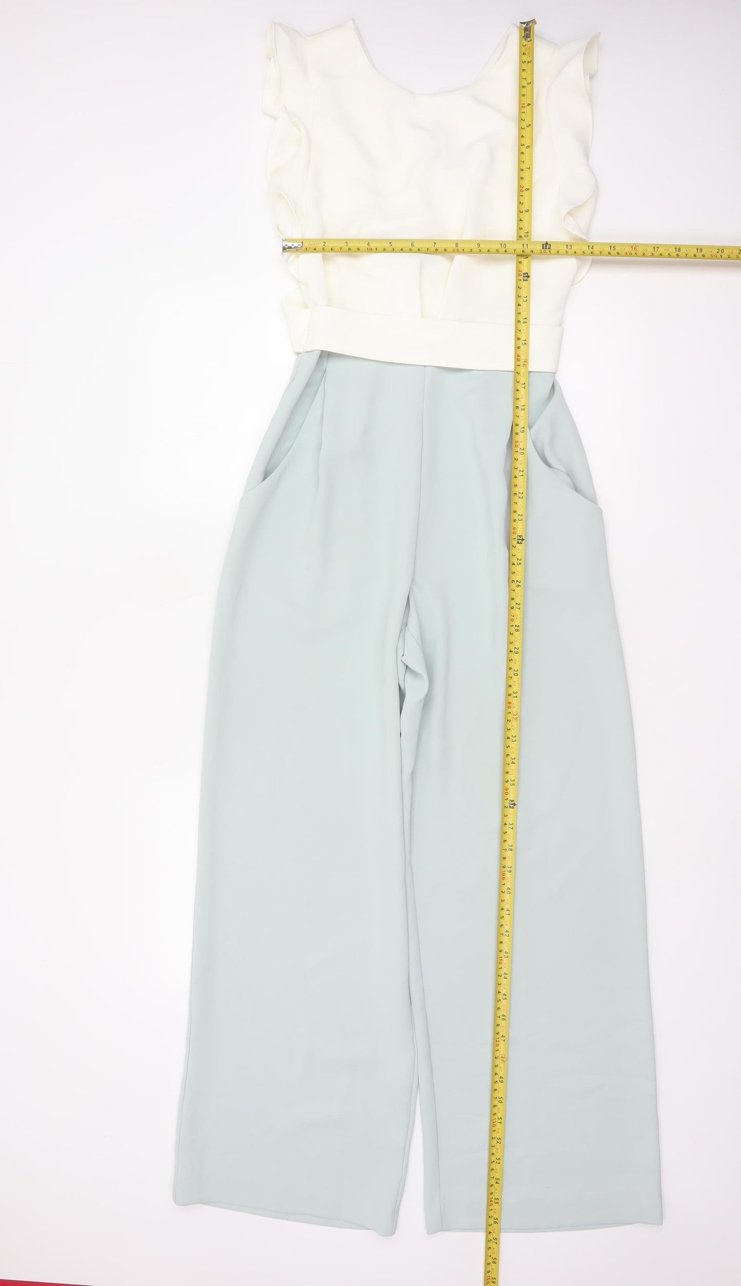 Please Eight Women’s Multicoloured UK 8 Ruffle Wide-Leg Jumpsuit