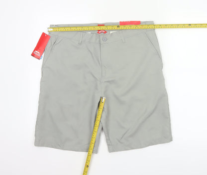 Slazenger Men’s Grey L 36in Chino Shorts Lightweight New