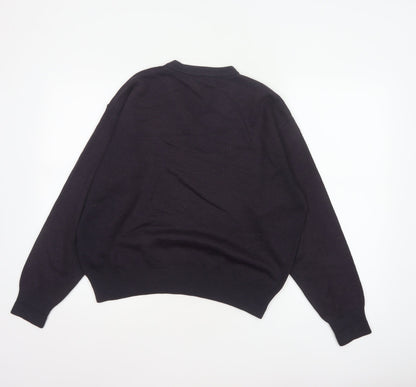 Gabicci Men’s Black V-Neck Knit Pullover Jumper Size M