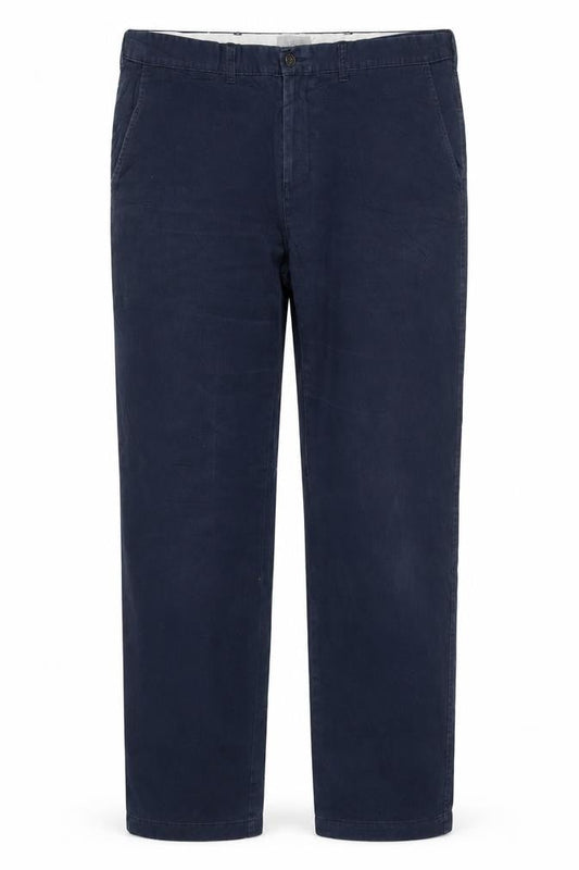 Marks & Spencer Men's Blue 40in 35in Regular Fit Chino Trousers