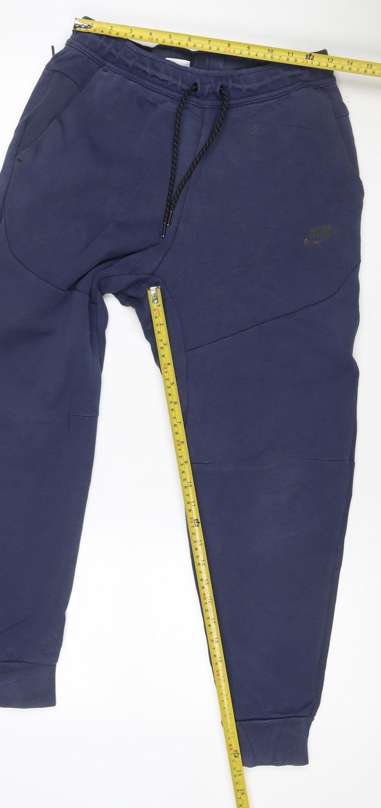 Nike Men’s Blue Size S French Terry Tapered Jogger Track Pants