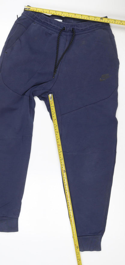 Nike Men’s Blue Size S French Terry Tapered Jogger Track Pants