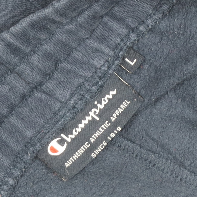 Champion Men's Blue L Fleece Sweatpants Elastic Waist Pockets