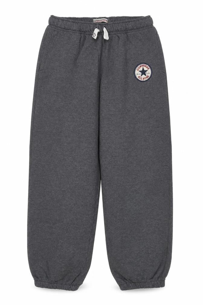 Front view of Converse boys’ grey jogger trousers 12-13 years cotton blend logo