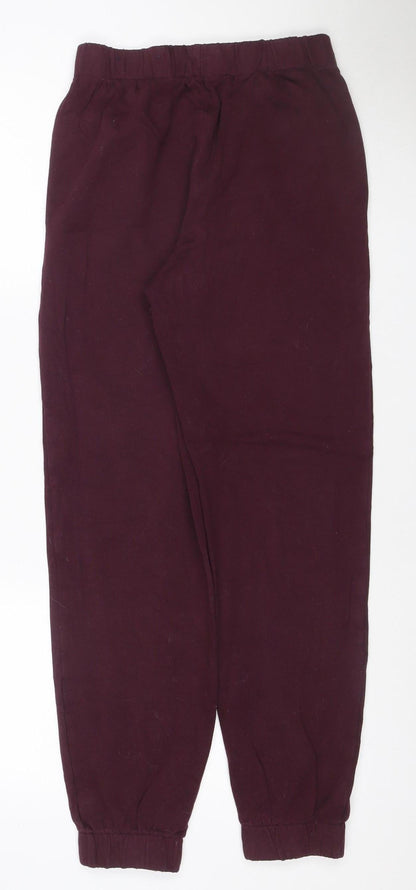 Hollister Women Purple XS Ultra High-Rise NYC Logo Jogger Sweatpants