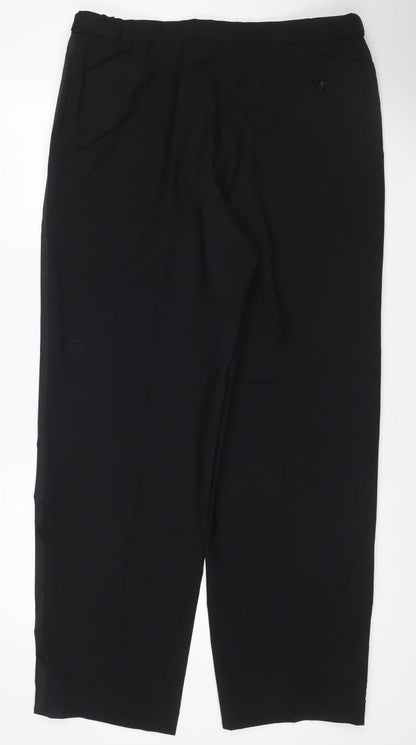 Marks & Spencer Women’s Black Size 20 Tall Wool Blend Dress Trousers