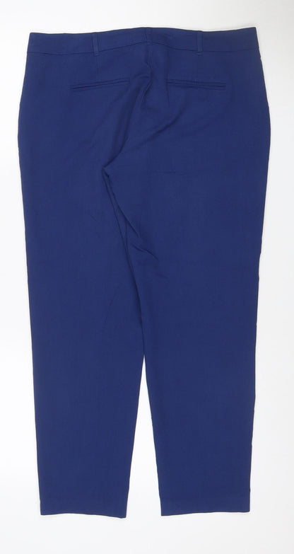 Dorothy Perkins Women’s Blue UK 12 Tailored Straight Leg Trousers