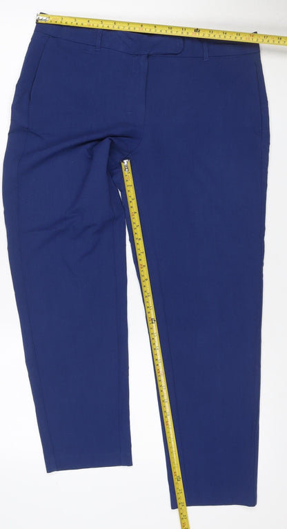 Dorothy Perkins Women’s Blue UK 12 Tailored Straight Leg Trousers