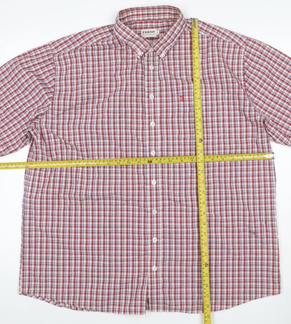 Farah Classic Men’s Multicoloured Check Short Sleeve Shirt XL
