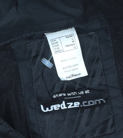 Wedze Men's Black L Ski Snow Pants 82cm Waist Insulated Waterproof