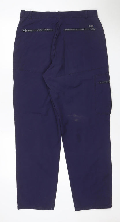 Regatta Women’s Navy Blue UK 16 Cargo Outdoor Trousers Zip Pockets