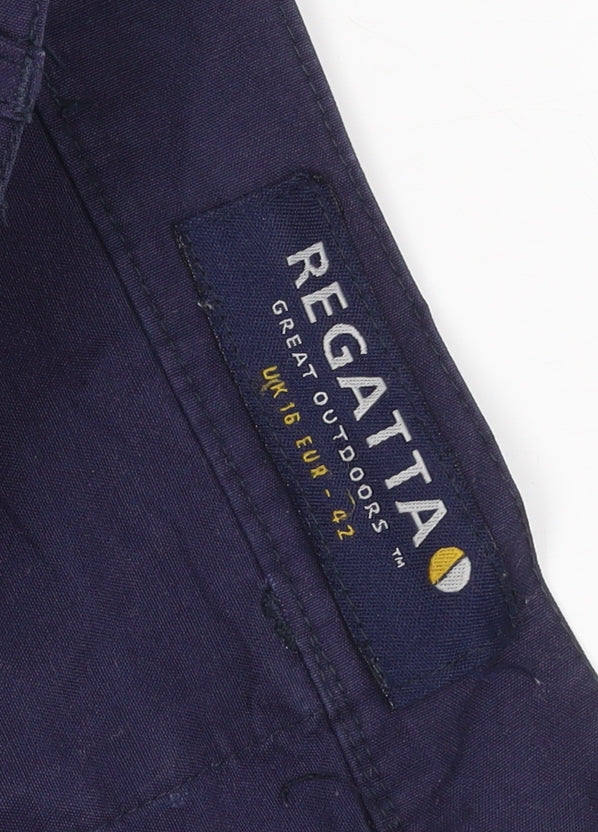 Regatta Women’s Navy Blue UK 16 Cargo Outdoor Trousers Zip Pockets