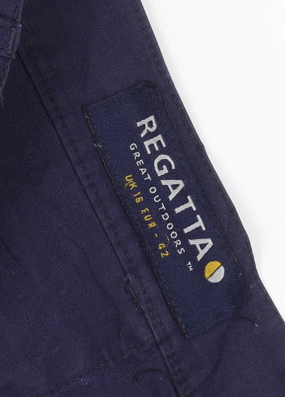 Regatta Women’s Navy Blue UK 16 Cargo Outdoor Trousers Zip Pockets