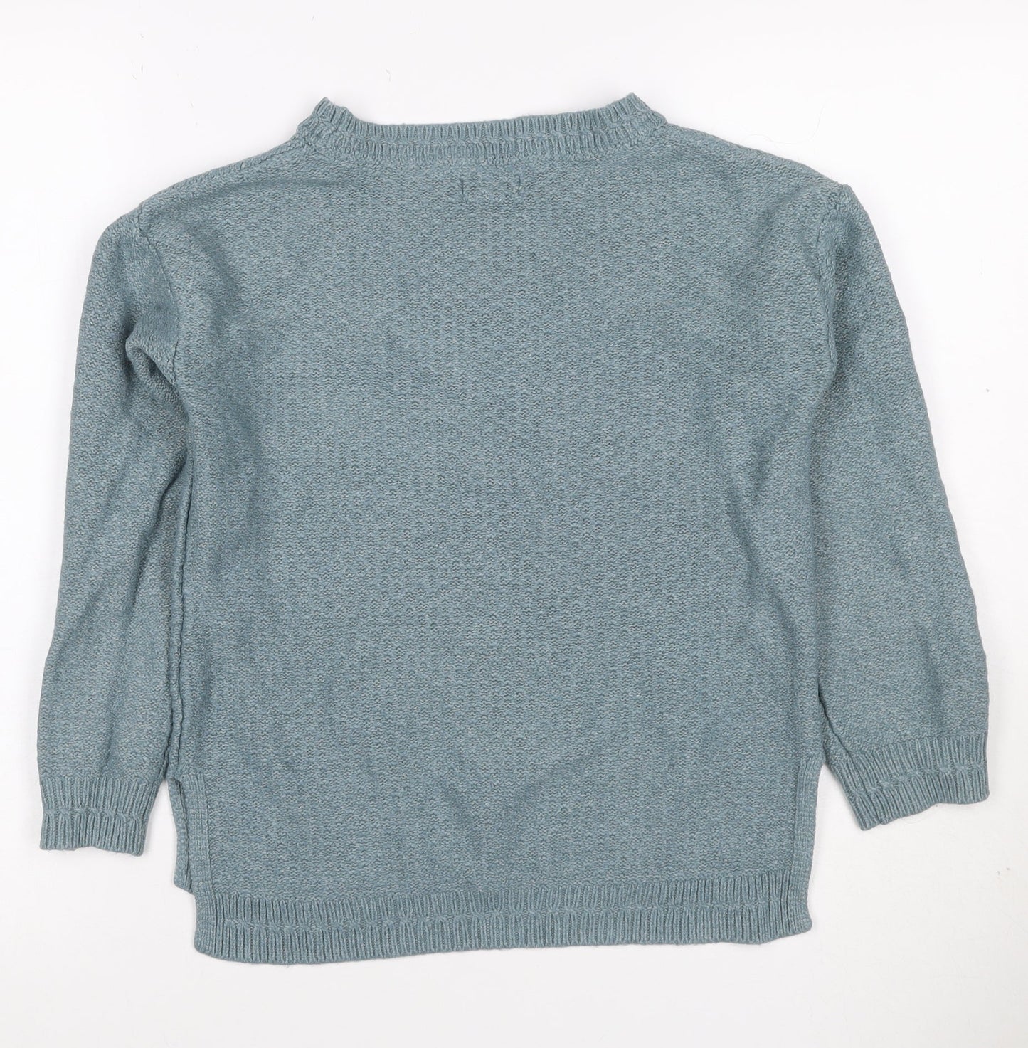 Fat Face Women’s Blue Knit Crew Neck Pullover Jumper UK 6