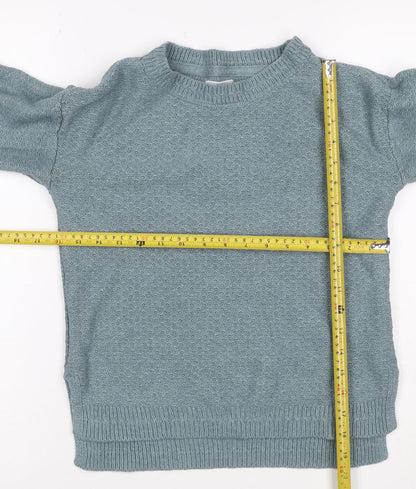 Fat Face Women’s Blue Knit Crew Neck Pullover Jumper UK 6