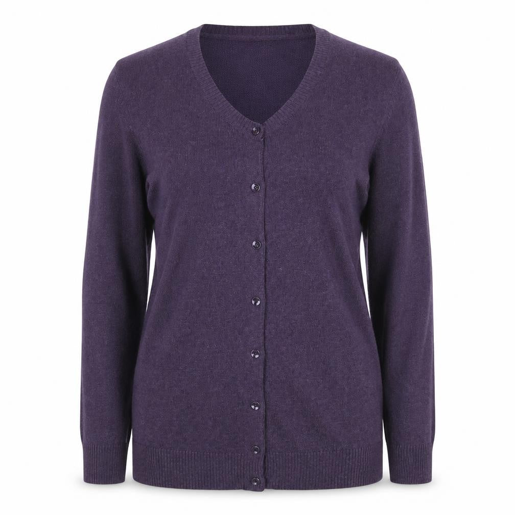 Gap Women’s Purple XL V-Neck Button Front Fine Knit Cardigan