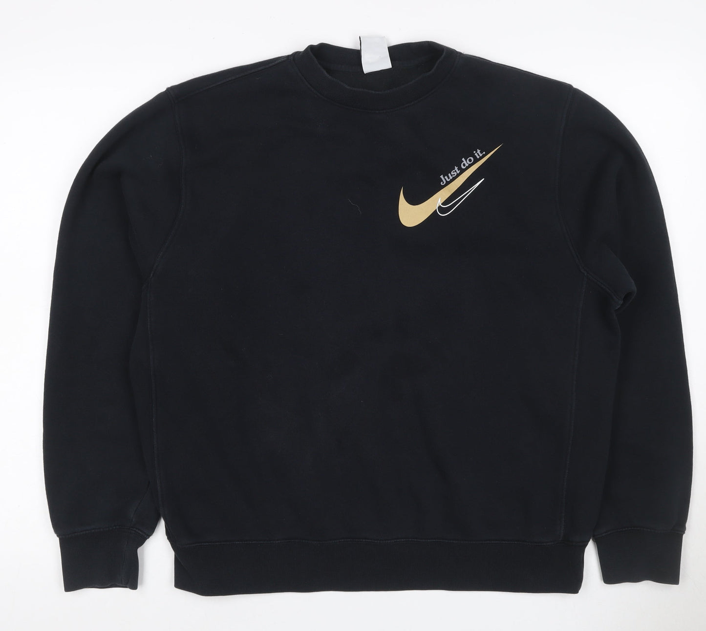 Nike Women’s Black M Pullover Crew Neck Logo Sweatshirt