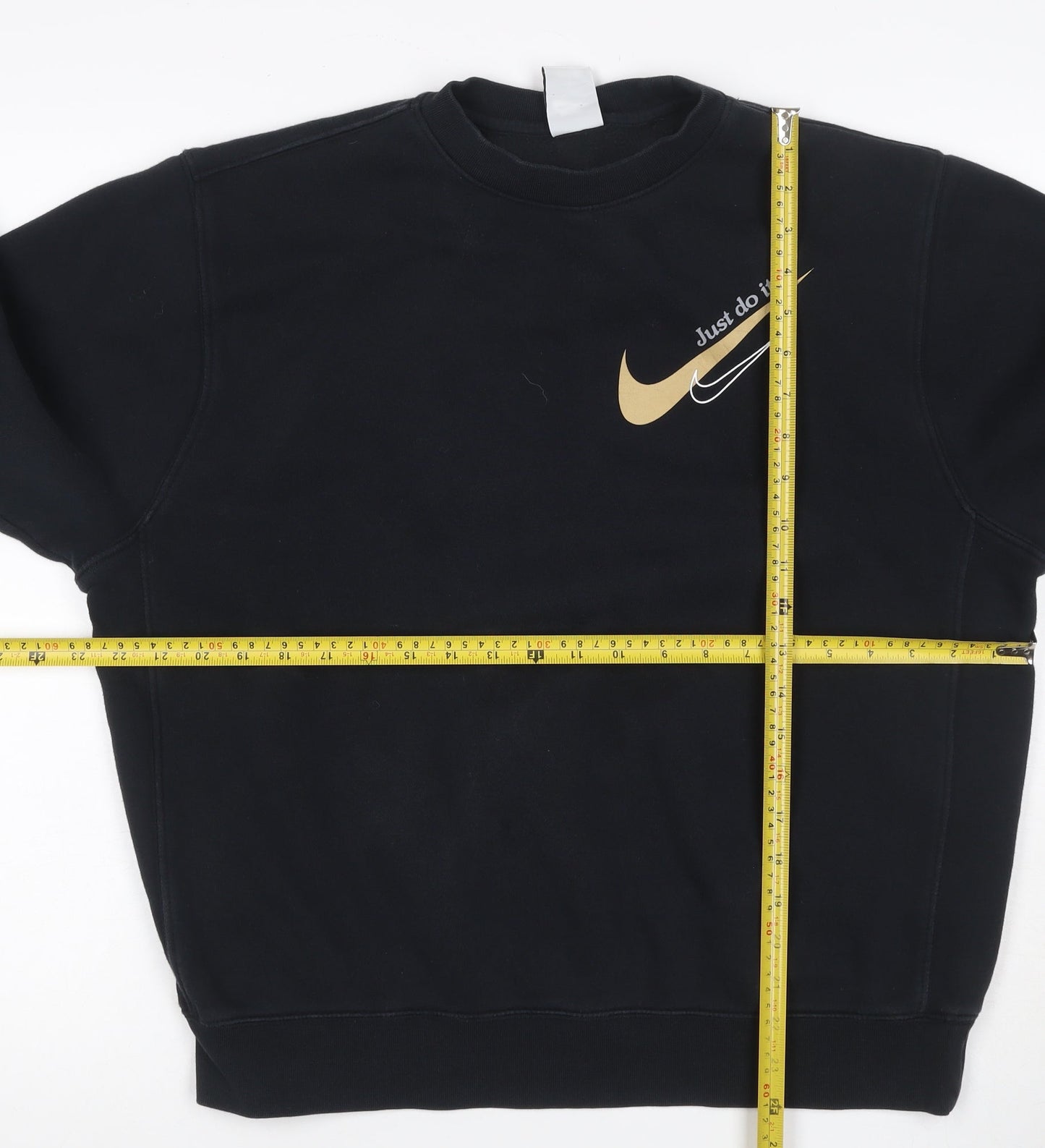 Nike Women’s Black M Pullover Crew Neck Logo Sweatshirt