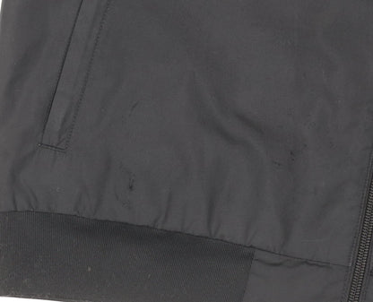 adidas Men’s Grey Black M Hooded Full Zip Windbreaker Jacket