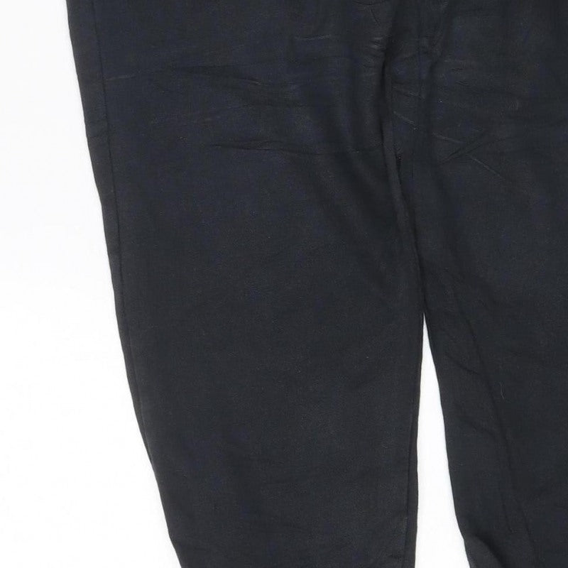 Nike Men’s Black XL Fleece Joggers Drawstring Cuffed Sweatpants