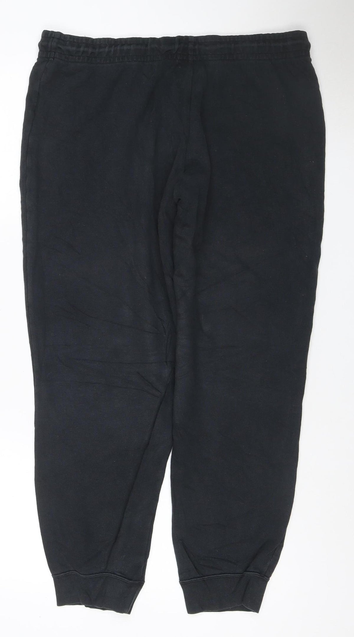 Nike Men’s Black XL Fleece Joggers Drawstring Cuffed Sweatpants