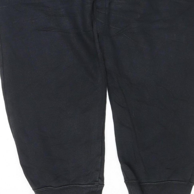 Nike Men’s Black XL Fleece Joggers Drawstring Cuffed Sweatpants