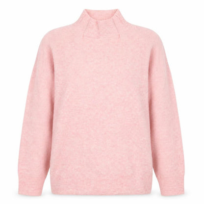 & Other Stories Women Pink S Mohair Blend Mock Neck Raglan Jumper