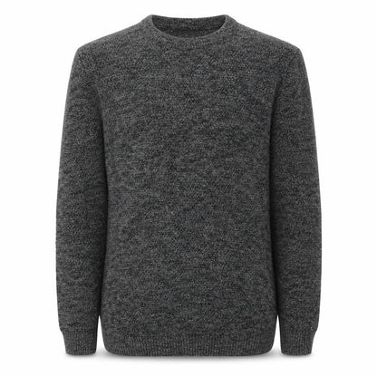 Next Men’s Grey Marl Chunky Knit Crew Neck Pullover Jumper Size S