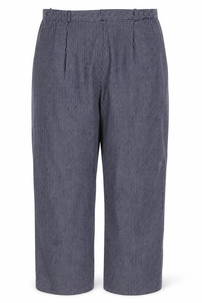 Country Collection Women’s Blue Stripe Trousers UK 16 30L Straight Leg