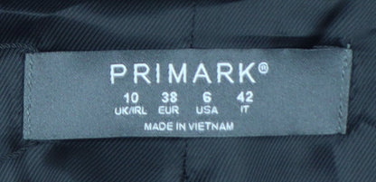 Primark Women’s Black UK 10 Tuxedo Blazer Shawl Lapel Formal Jacket