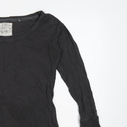 Fat Face Women’s Black Size 14 Basic Jersey Long Sleeve T-Shirt
