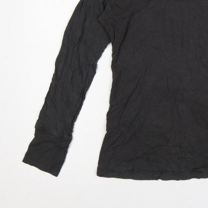 Fat Face Women’s Black Size 14 Basic Jersey Long Sleeve T-Shirt
