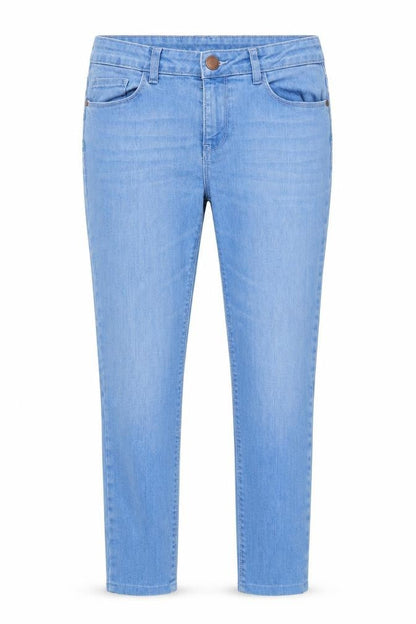F&F Women’s Blue Skinny Stretch Jeans UK 10 Light Wash Mid Rise