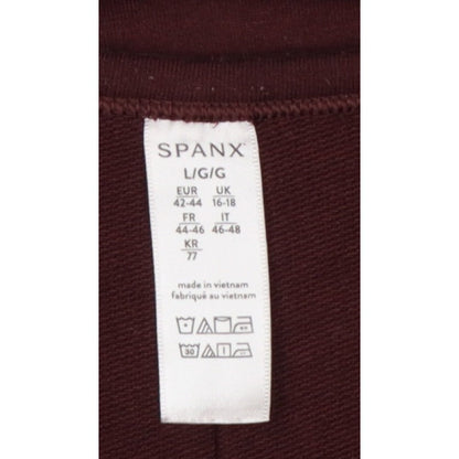 Spanx Women’s Red UK 16-18 Relaxed Pullover Sweatshirt 3/4 Sleeve
