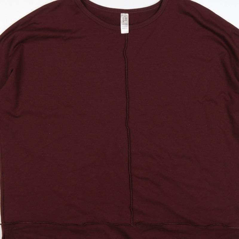 Spanx Women’s Red UK 16-18 Relaxed Pullover Sweatshirt 3/4 Sleeve
