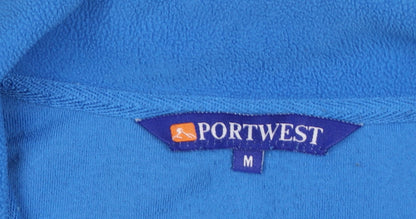 Portwest Men’s Blue M 1/2 Zip Fleece Pullover Sweatshirt