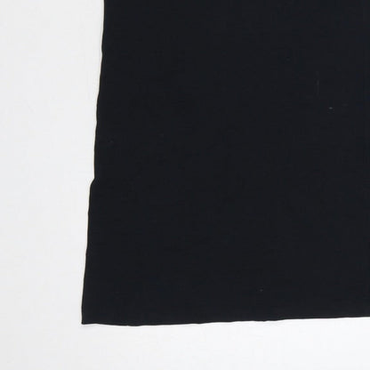 New Balance Women’s Black XS Bodycon Jersey Strappy Knee Dress