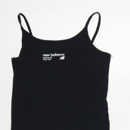 New Balance Women’s Black XS Bodycon Jersey Strappy Knee Dress