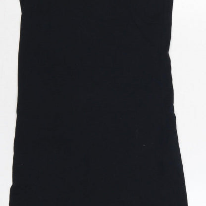 New Balance Women’s Black XS Bodycon Jersey Strappy Knee Dress