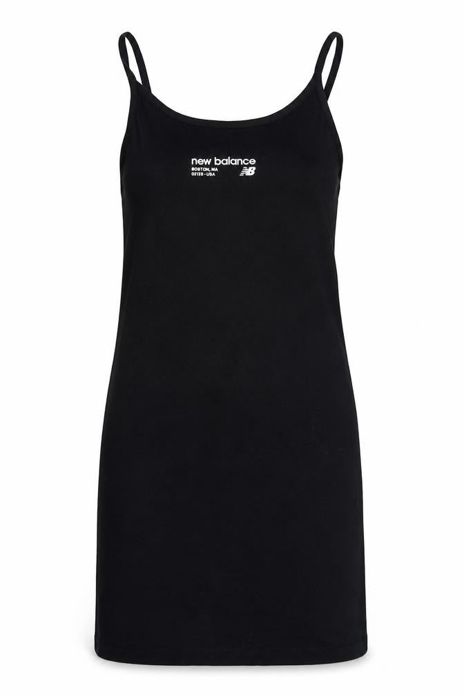 New Balance Women’s Black XS Bodycon Jersey Strappy Knee Dress