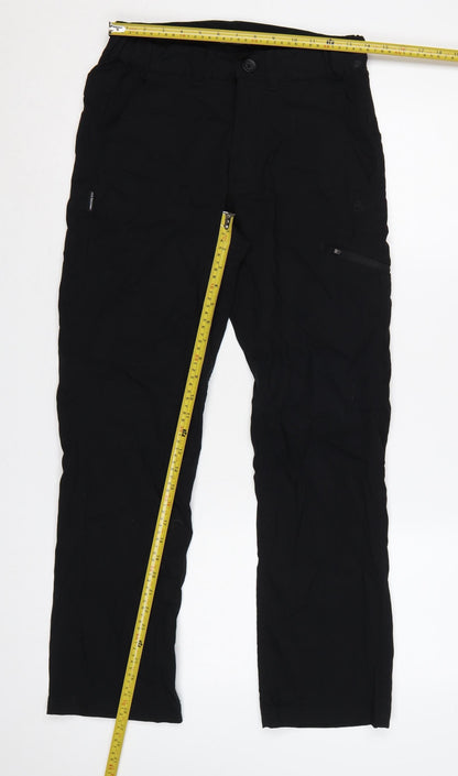 Craghoppers Men’s Black S 30in Cargo Trousers Stretch Zip Pockets