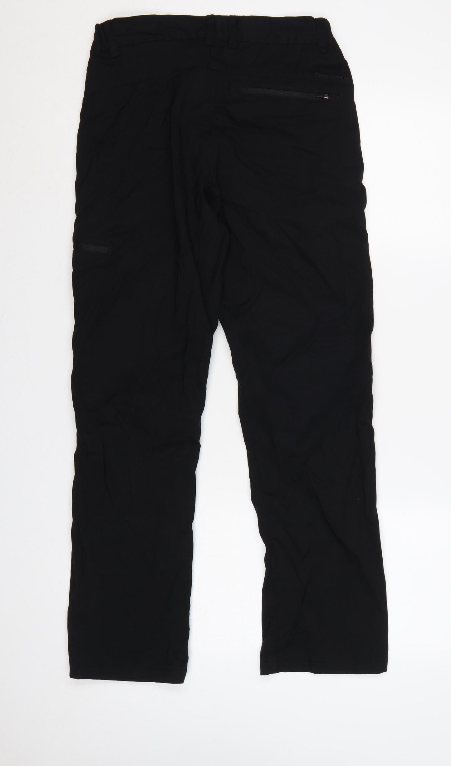 Craghoppers Men’s Black S 30in Cargo Trousers Stretch Zip Pockets
