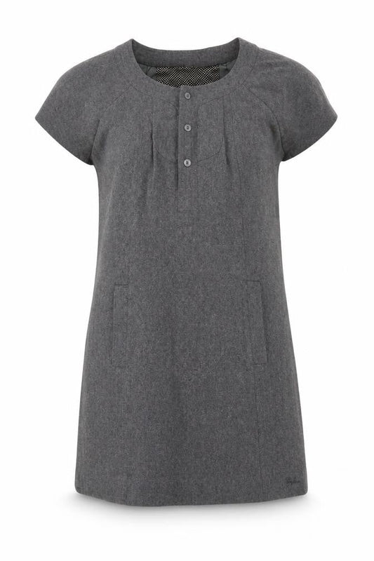 Cape Jams Women Grey L Shift Dress Short Sleeve Pockets