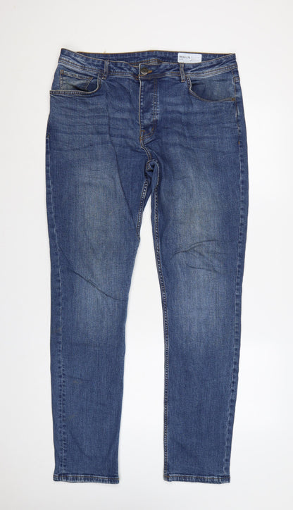 Denim Co. Men’s Blue Slim Skinny Jeans W36 L34 Stretch