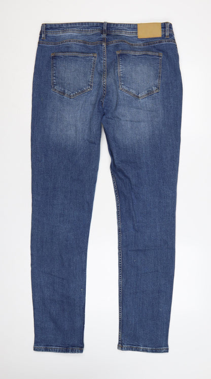Denim Co. Men’s Blue Slim Skinny Jeans W36 L34 Stretch
