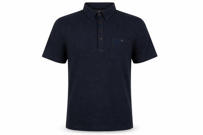 Liverpool FC Men’s Black M Button-Down Speckled Cotton Blend Polo Shirt